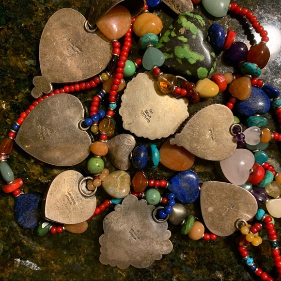 Massive Native American necklace by Kim Yubeta - Picture 5 of 8